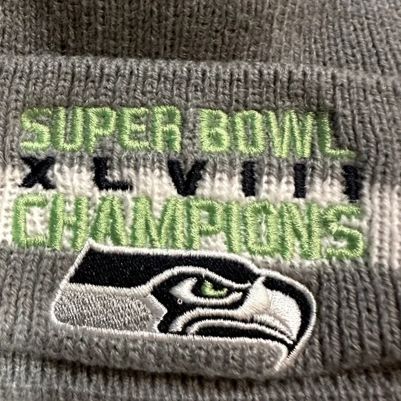 Seattle Seahawks Super Bowl Vintage Collectible Toque New Era - Picture 3 of 7